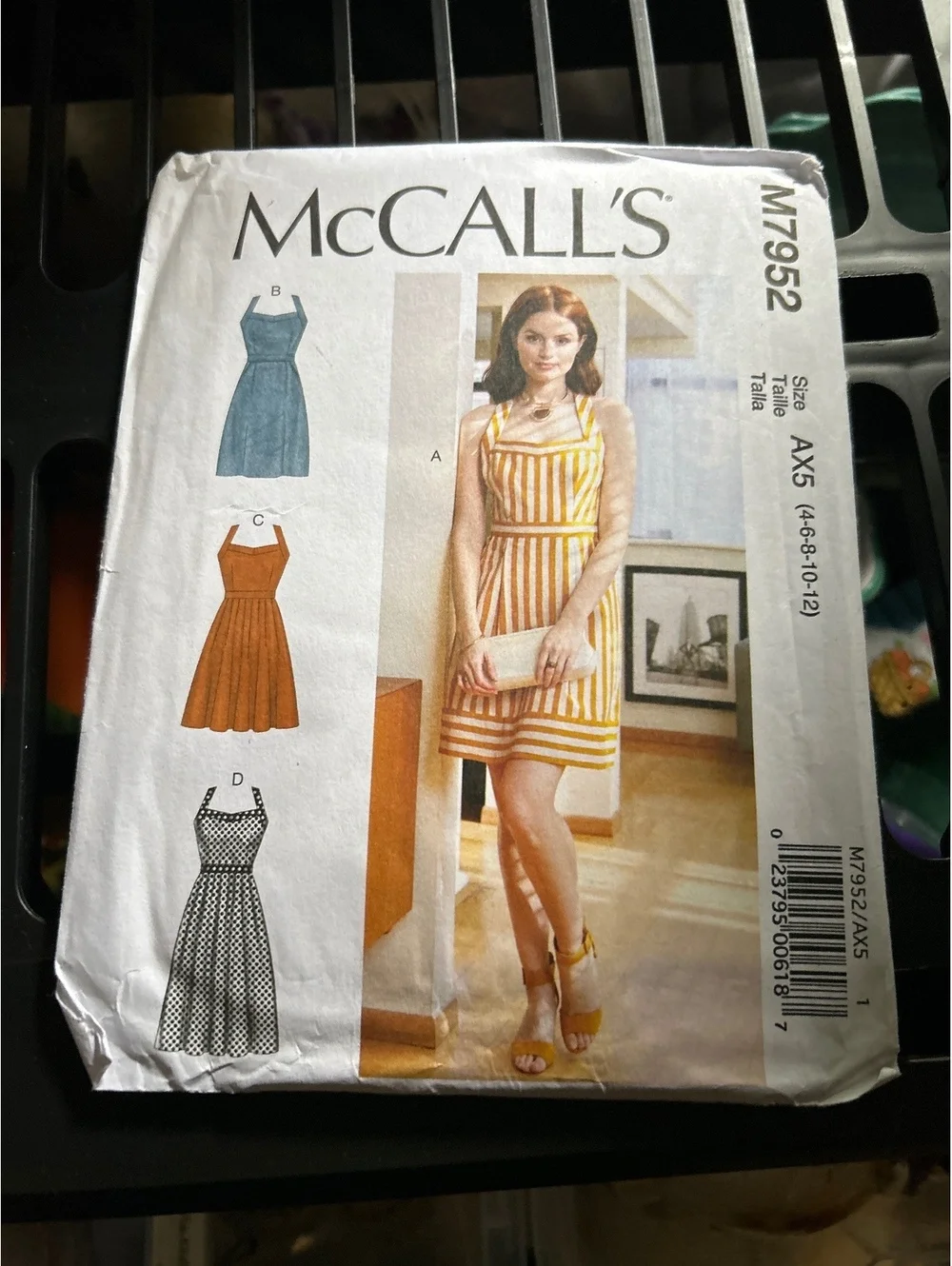 McCall's M7952 Uncut Sewing Pattern for Women's Dress - Size AX5 (14-16-18-20-22
